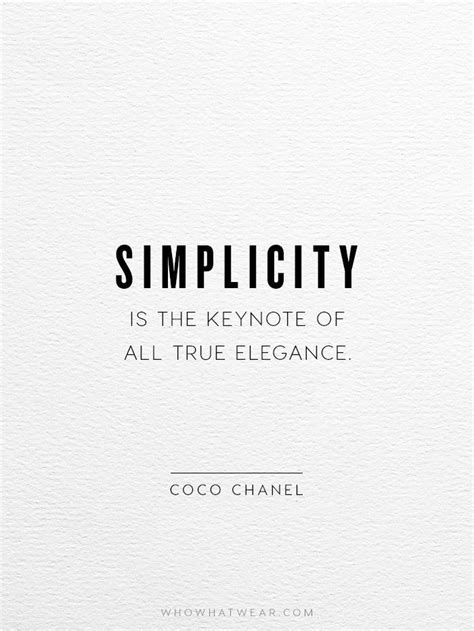 cita celebre de coco chanel|coco chanel quotes simplicity.